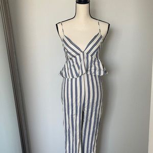 *NEW & NEVER WORN* BCBG striped jumpsuit